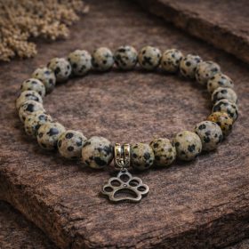 Szeretem az állatokat ásvány karkötő - dalmata jáspis