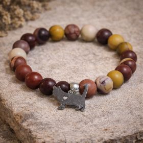 Szeretem a cicámat! ásvány karkötő - mookait