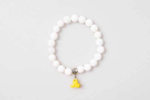 Megvédlek! ásvány karkötő - tejkvarc