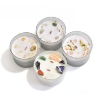 Gyertyák ásványokkal